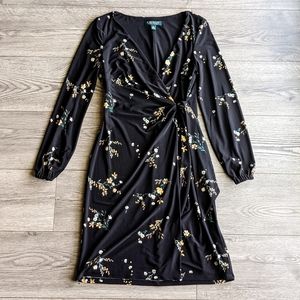 Ralph Lauren Floral Faux Wrap Dress